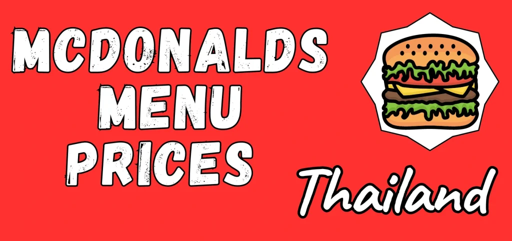 mcdonalds menu prices thailand
